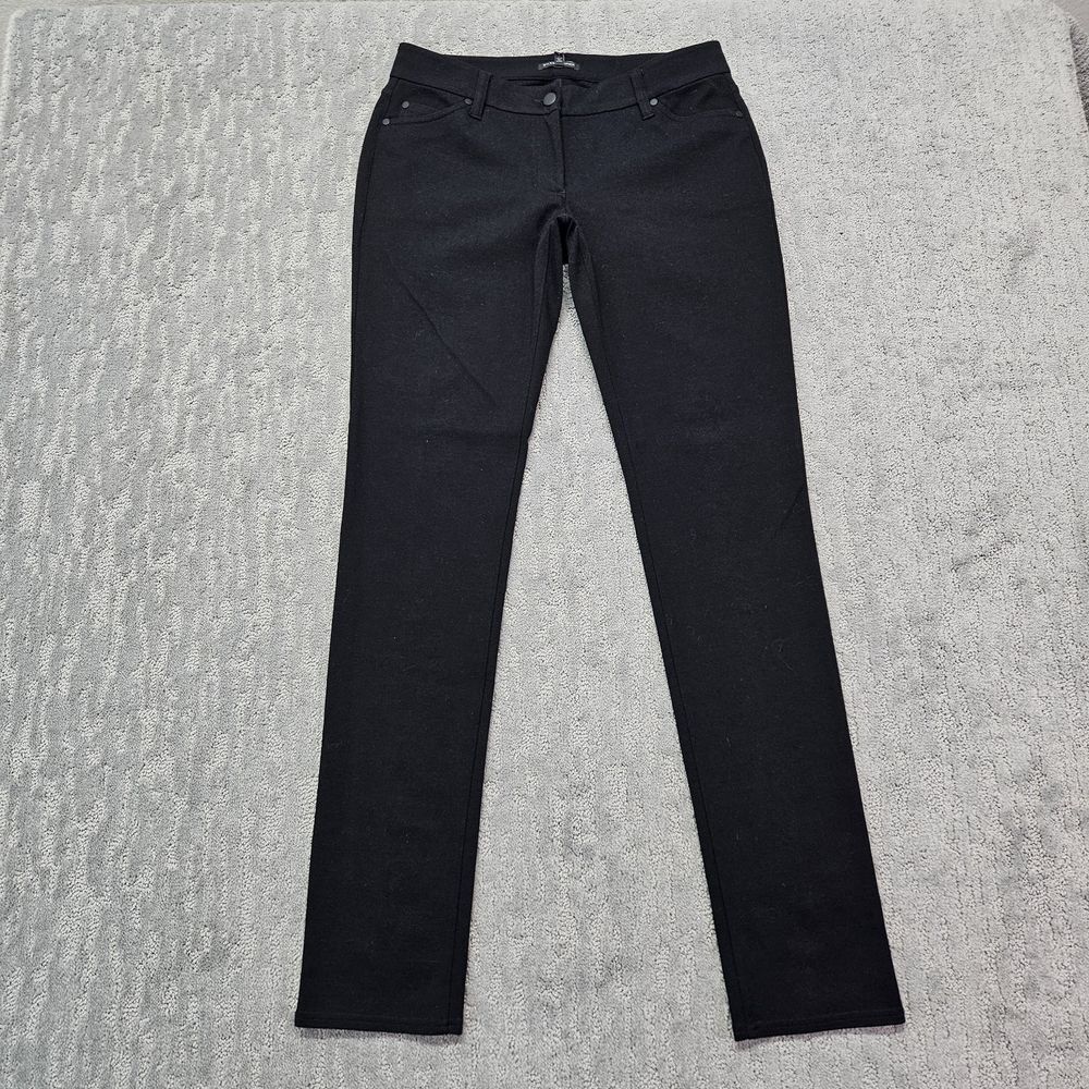 Eileen‎ Fisher Womens Black Viscose Stretch Career Minimalist Pants Sz. 6